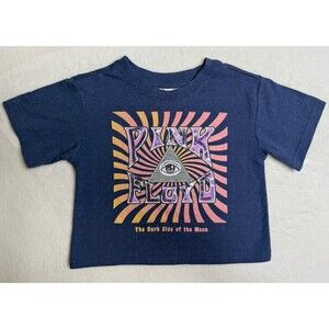 Kids XS 4/5 Pink Floyd The Dark Side of the Moon T Shirt Short Sleeve Band Tee